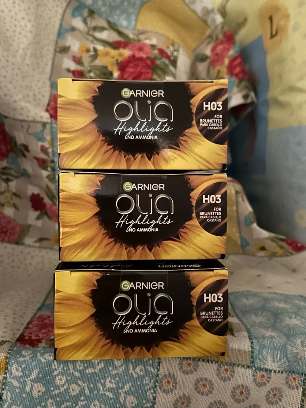 NEW Garnier Olia Hair Highlights Kit with No Ammonia 3 new boxes